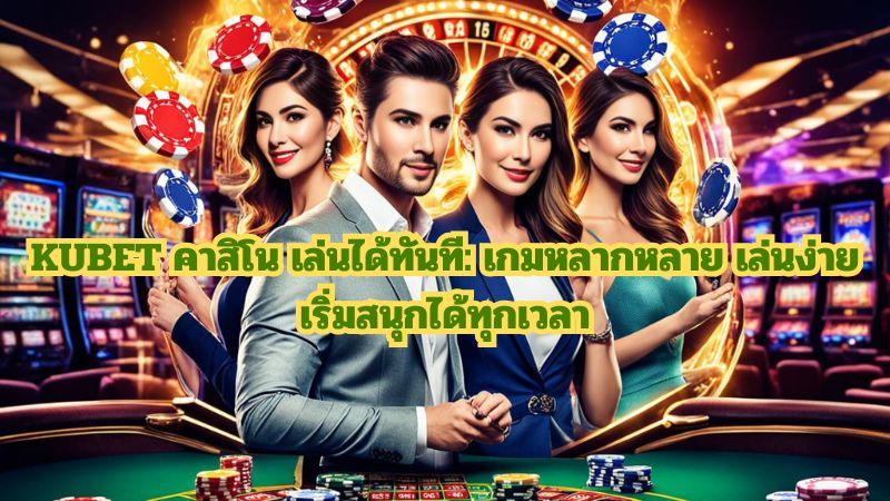 KUBET คาสิโน เล่นได้ทันที: เกมหลากหลาย เล่นง่าย เริ่มสนุกได้ทุกเวลา