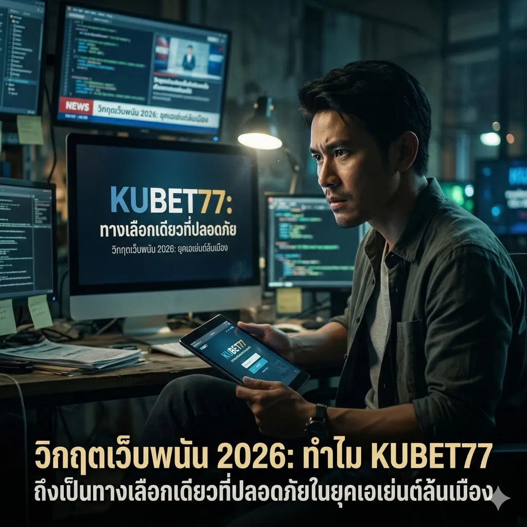 วิกฤตเว็บพนัน 2026: ทำไม KUBET77 ถึงเป็นทางเลือกเดียวที่ปลอดภัยในยุคเอเย่นต์ล้นเมือง