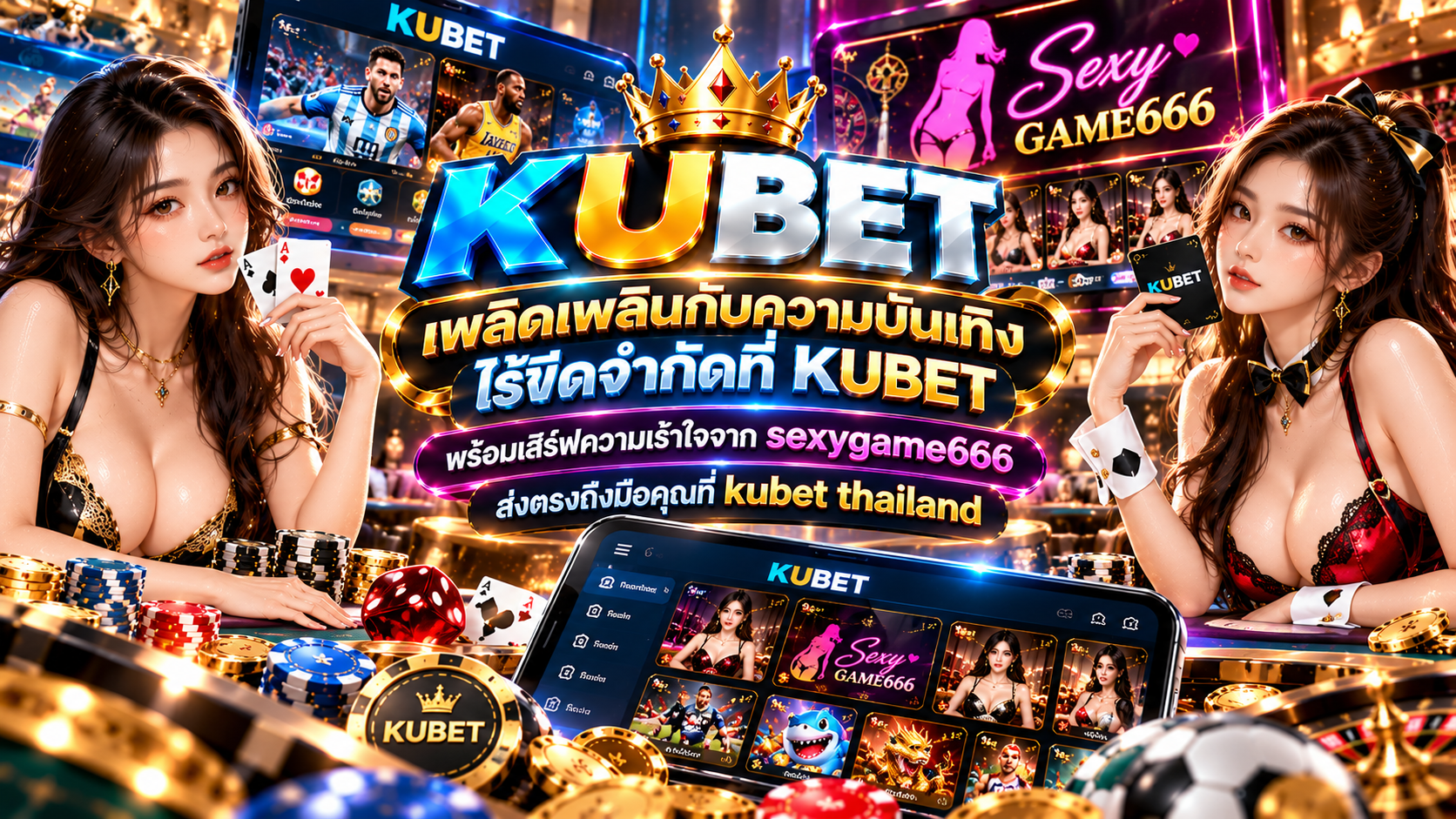 เพลิดเพลินกับความบันเทิงไร้ขีดจำกัดที่ KUBET พร้อมเสิร์ฟความเร้าใจจาก sexygame666 ส่งตรงถึงมือคุณที่ kubet thailand